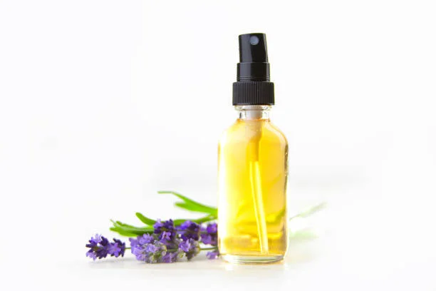 lavender oil in a spray bottle